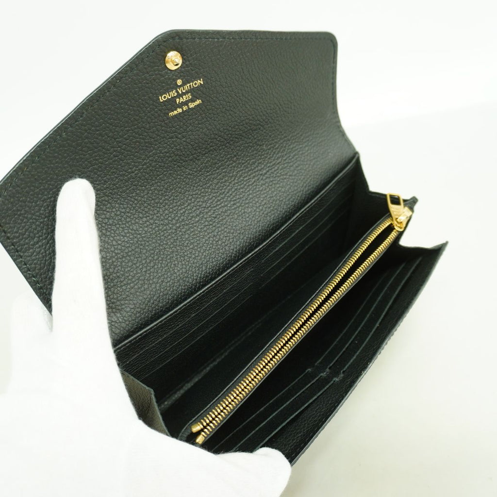 Louis Vuitton Wallet Monogram Empreinte Portefeuille Sarah Noir — view 3