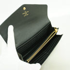 Louis Vuitton Wallet Monogram Empreinte Portefeuille Sarah Noir — view 3