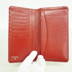 Chanel Wallet Quilted Lambskin Red Silver — view 3
