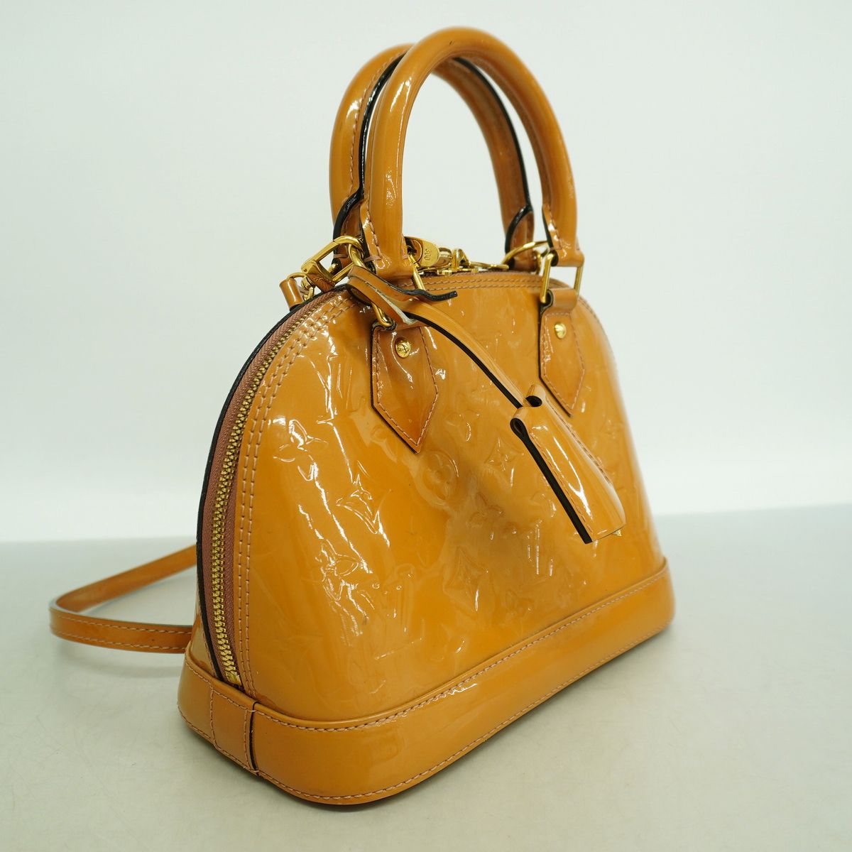 Louis Vuitton Handbag Vernis Alma BB Rose Vereur 2-Way Bag — view 2