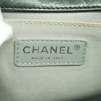 Chanel Shoulder Bag Boy Wild Stitch Leather Black Silver — view 5