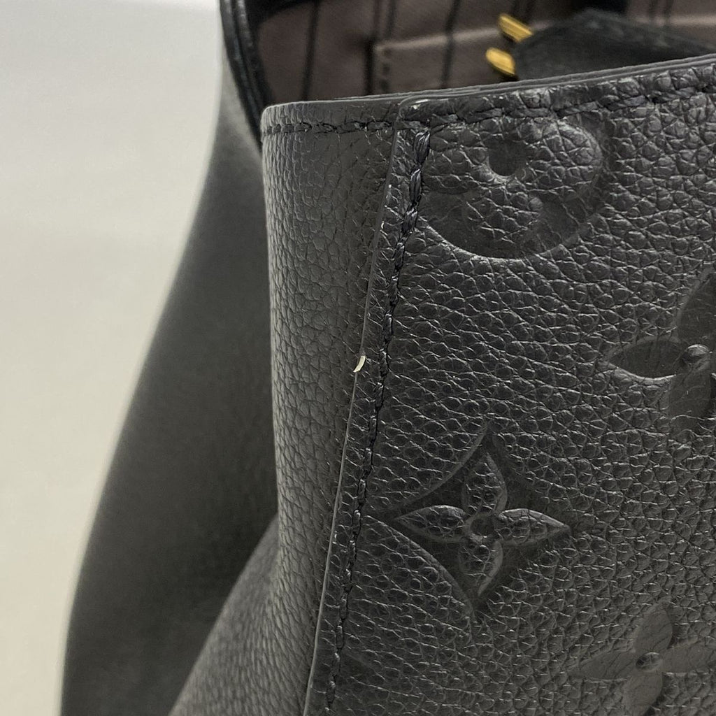 Louis Vuitton Handbag Monogram Empreinte Montaigne MM Noir 2-Way Bag — view 7