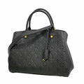 Louis Vuitton Handbag Monogram Empreinte Montaigne MM Noir 2-Way Bag