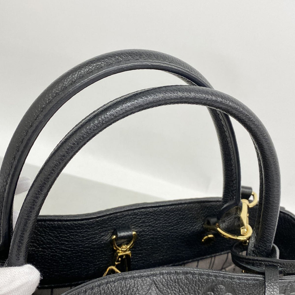 Louis Vuitton Handbag Monogram Empreinte Montaigne MM Noir 2-Way Bag — view 8