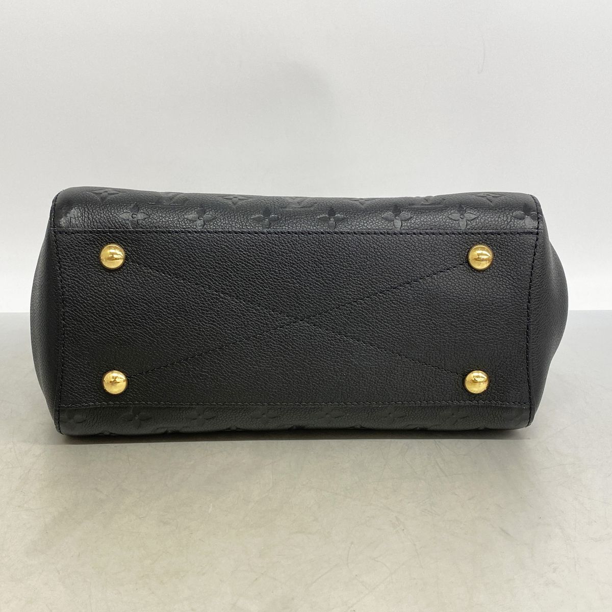 Louis Vuitton Handbag Monogram Empreinte Montaigne MM Noir 2-Way Bag — view 3