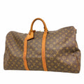 Louis Vuitton Boston Bag Monogram Keepall Bandouliere 55 Brown