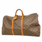 Louis Vuitton Boston Bag Monogram Keepall Bandouliere 55 Brown