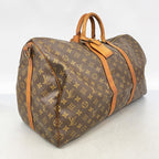 Louis Vuitton Boston Bag Monogram Keepall Bandouliere 55 Brown — view 2