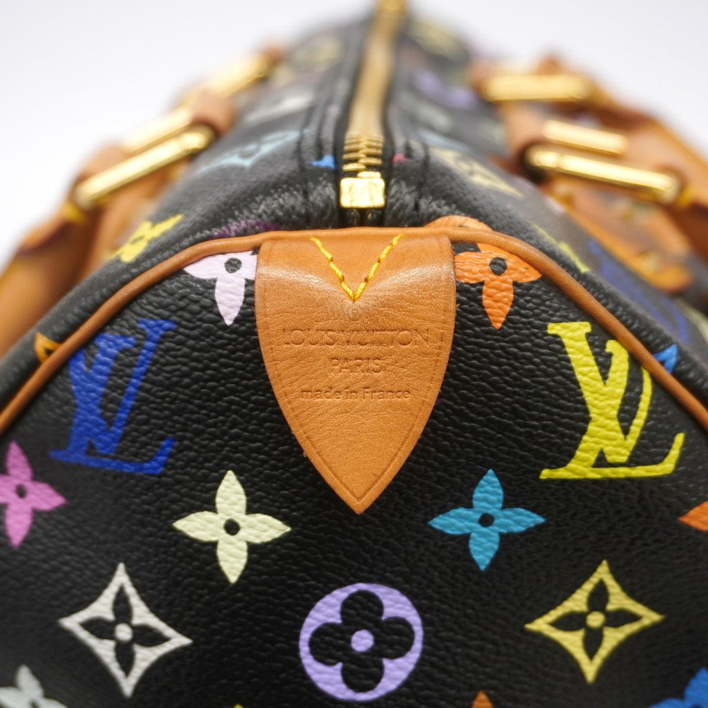 Louis Vuitton Handbag Monogram Multicolor Speedy 30 Noir — view 5