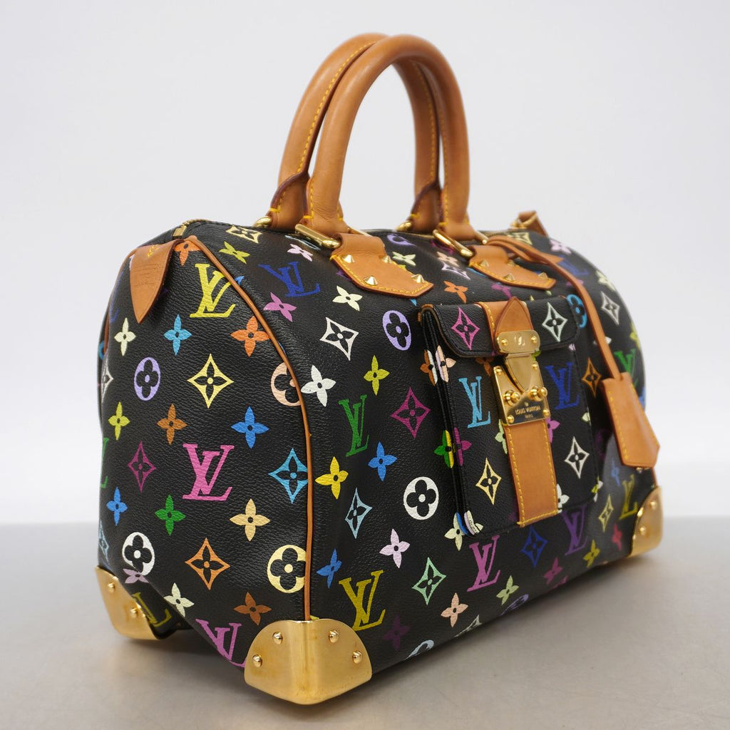 Louis Vuitton Handbag Monogram Multicolor Speedy 30 Noir — view 2