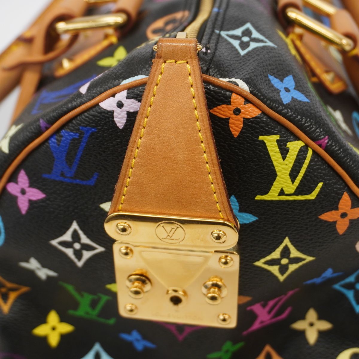 Louis Vuitton Handbag Monogram Multicolor Speedy 30 Noir — view 8