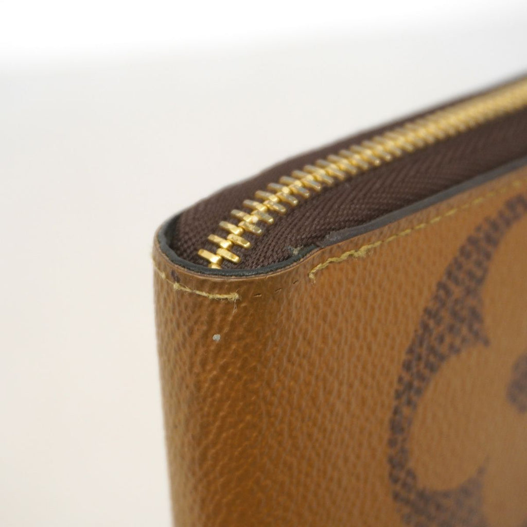 Louis Vuitton Wallet Monogram Giant Reverse Zippy Brown — view 5