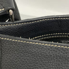 Hermes Shoulder Bag News PM Taurillon Clemence Black Silver — view 8