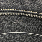 Hermes Shoulder Bag News PM Taurillon Clemence Black Silver — view 5