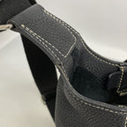 Hermes Shoulder Bag News PM Taurillon Clemence Black Silver — view 7