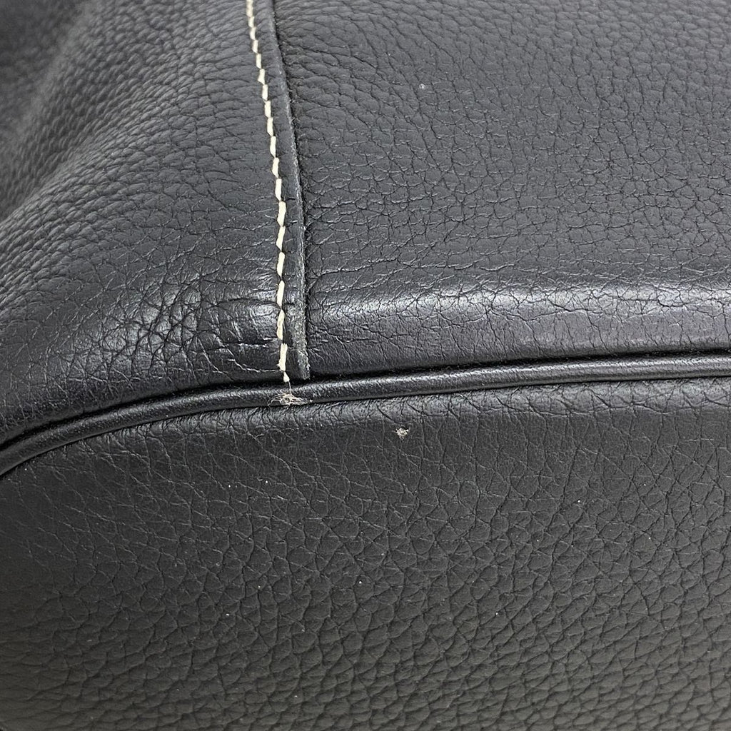 Hermes Shoulder Bag News PM Taurillon Clemence Black Silver — view 6