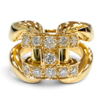 Hermes History Diamond Ring Yellow Gold 52 JP