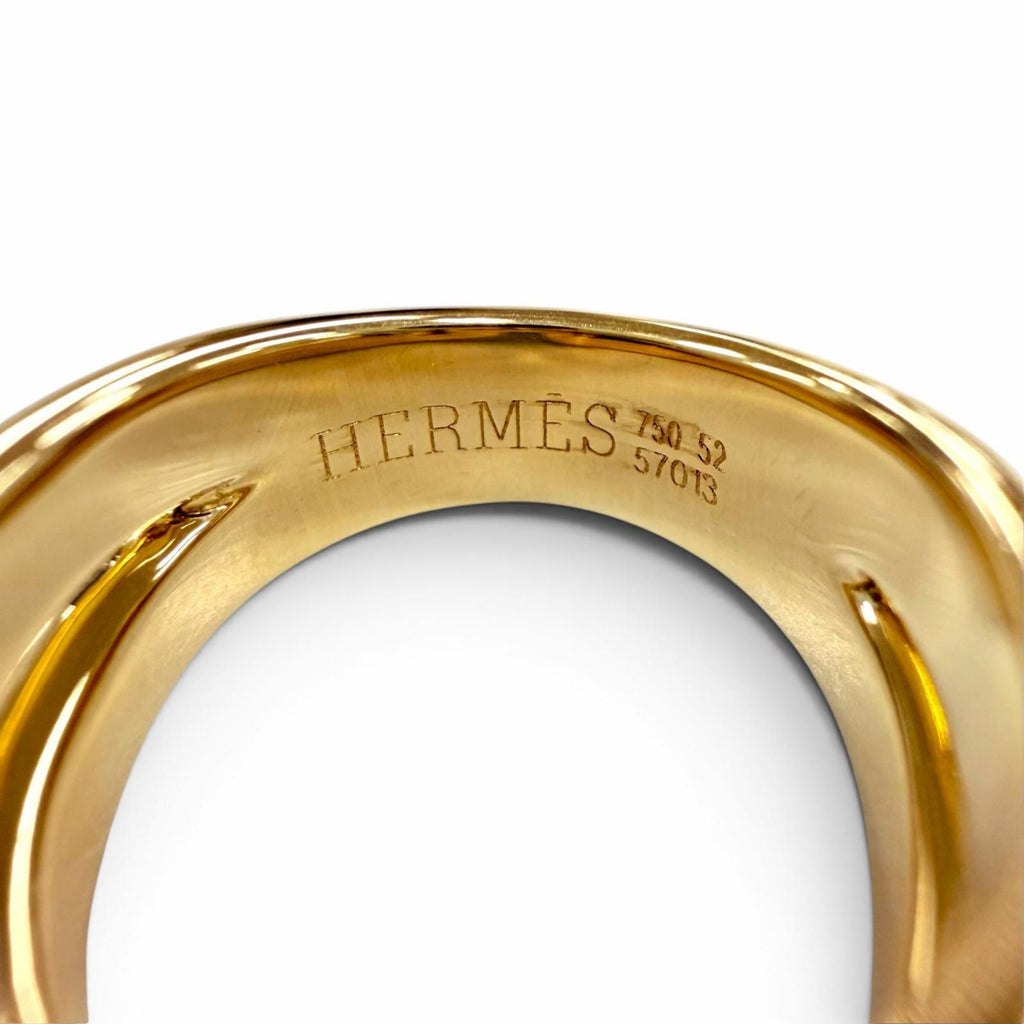 Hermes History Diamond Ring Yellow Gold 52 JP — view 5