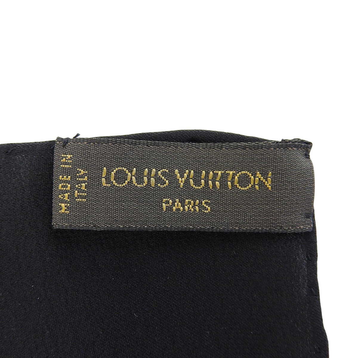 Louis Vuitton Carre Monaco Monogram Silk 100% Scarf Black — view 8