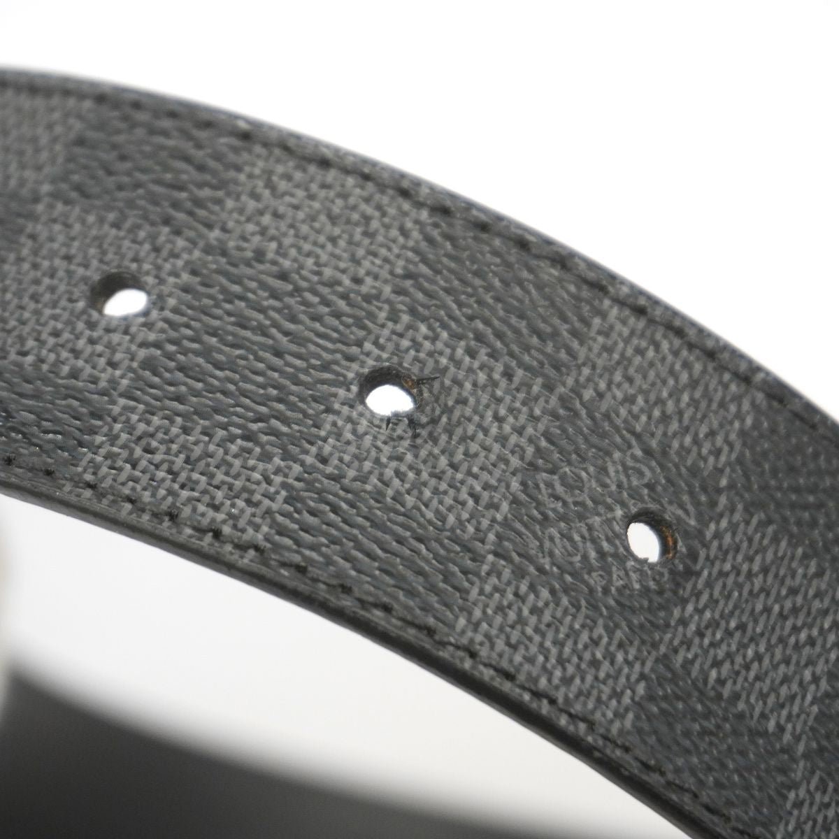 Louis Vuitton Belt Damier Graphite Ceinture LV Initial Black — view 3