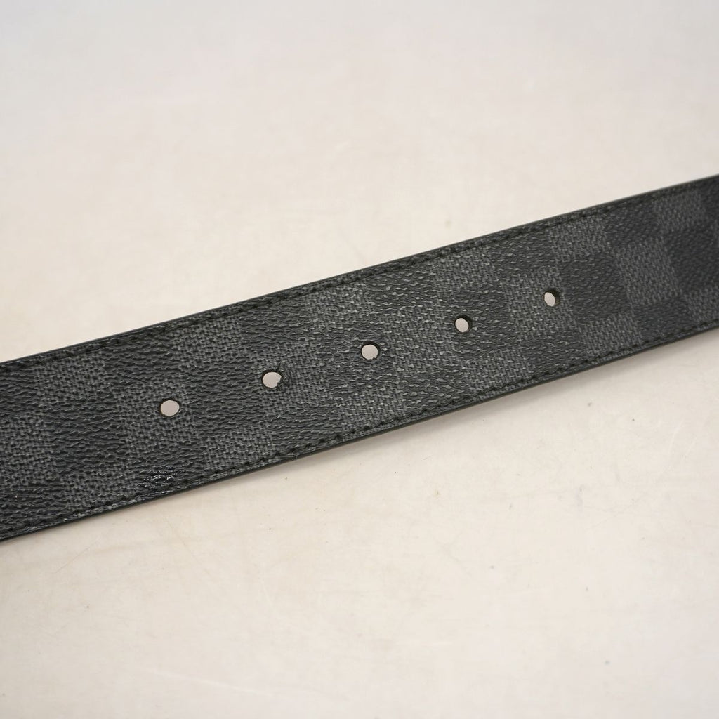 Louis Vuitton Belt Damier Graphite Ceinture LV Initial Black — view 8