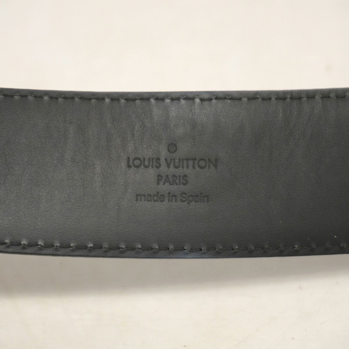 Louis Vuitton Belt Damier Graphite Ceinture LV Initial Black — view 2