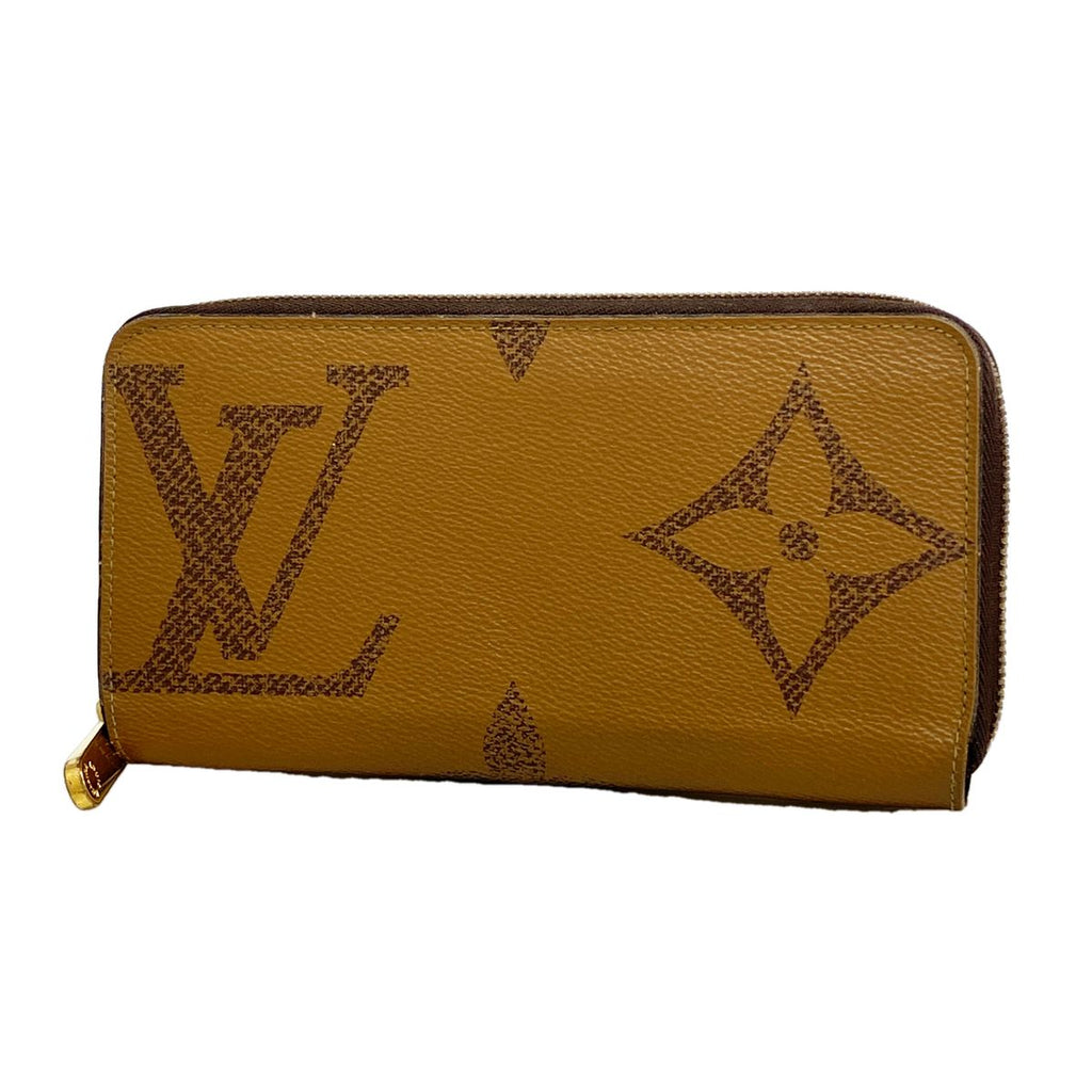 Louis Vuitton Wallet Monogram Giant Reverse Zippy Brown