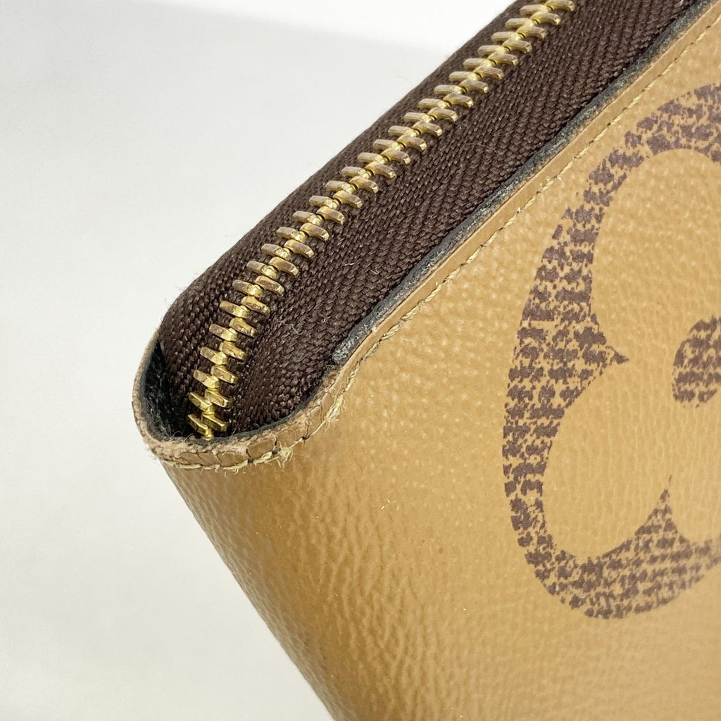 Louis Vuitton Wallet Monogram Giant Reverse Zippy Brown — view 5