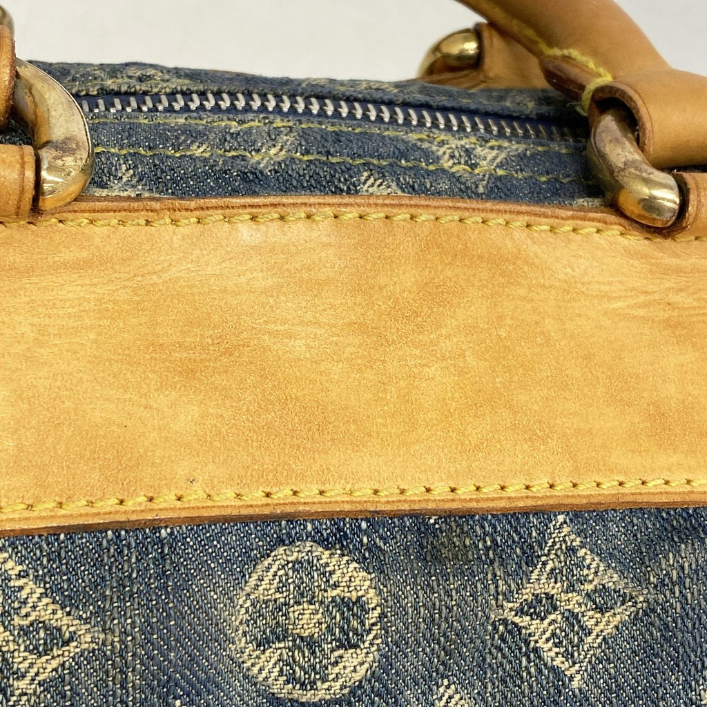 Louis Vuitton Handbag Monogram Denim Neo Speedy Blue — view 7
