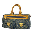 Louis Vuitton Handbag Monogram Denim Neo Speedy Blue