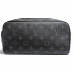 Louis Vuitton Dopp Kit Monogram Eclipse Travel Pouch Second Black