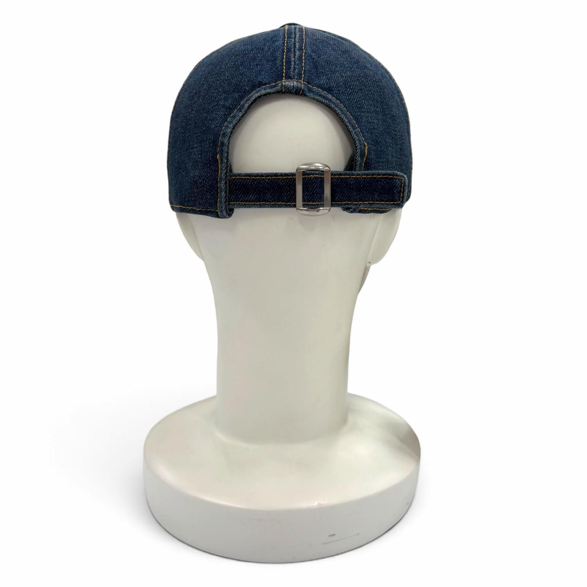 Celine Cotton 100% Logo Embroidery Hat Denim Cap Indigo — view 3