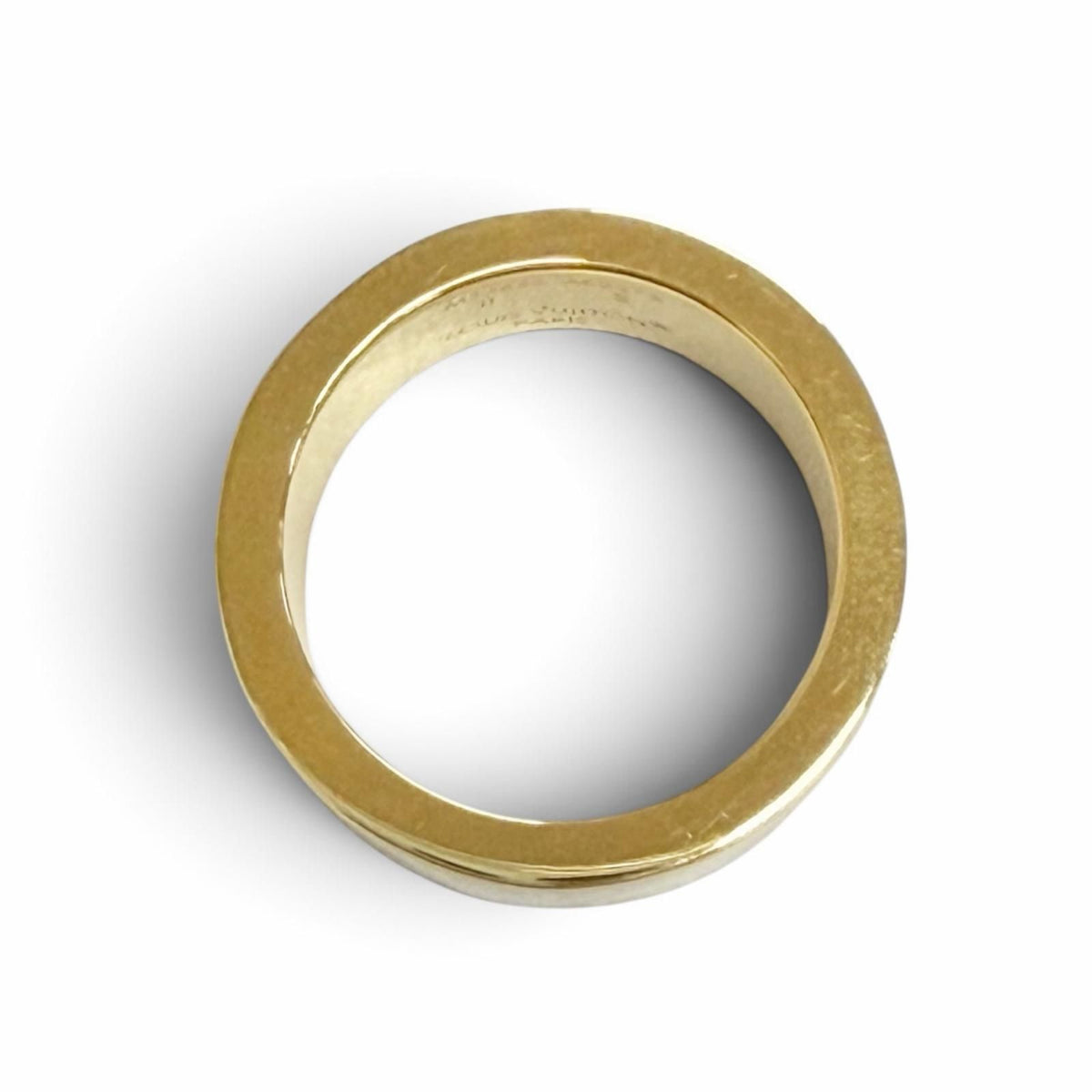Louis Vuitton Flight Mode Ring Nano Glam Enamel Blanc Monogram Flower — view 4