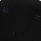 Hermes Bob Debbie Charm's Cashmere 100% Bucket Hat Black 58 — view 6