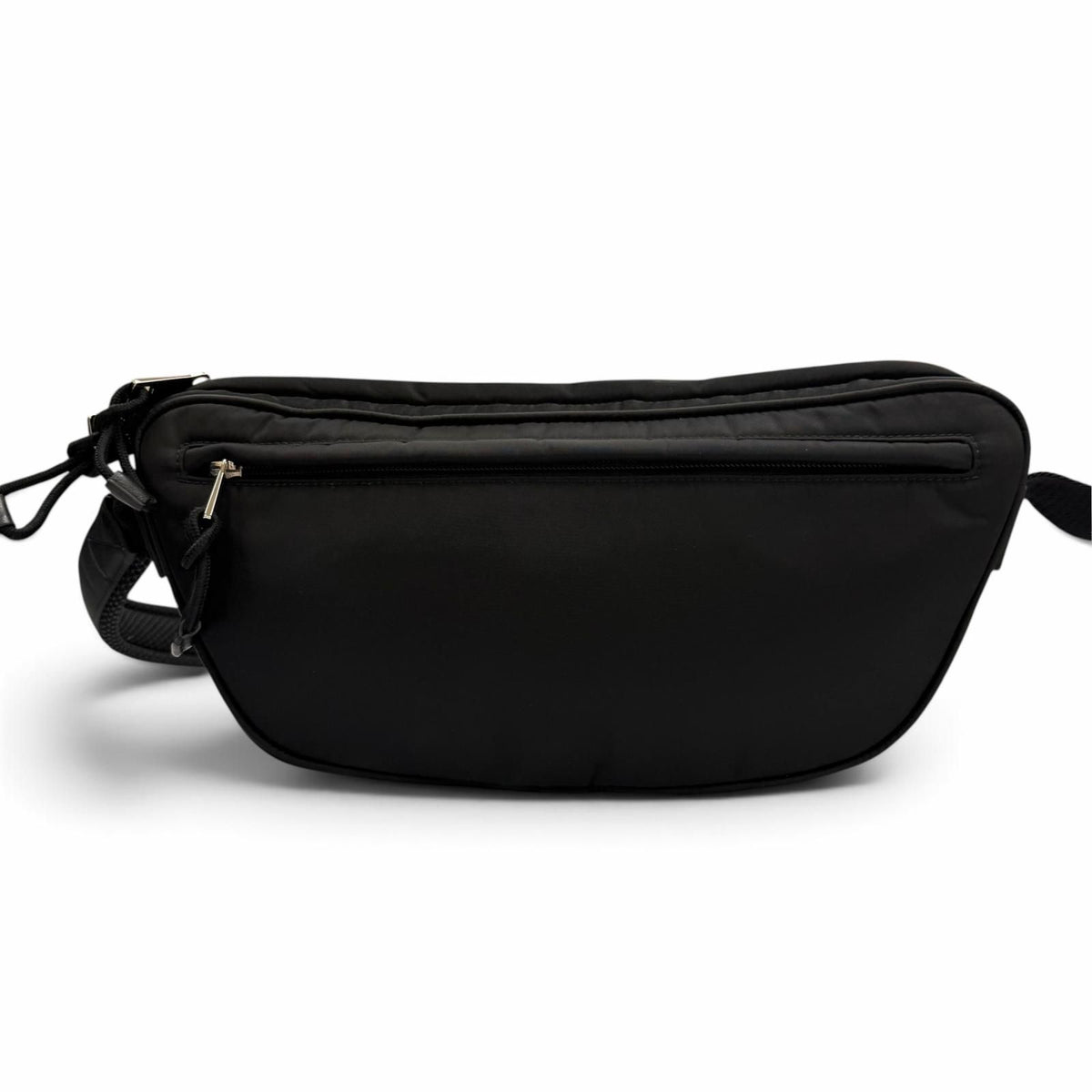 Gucci Web Line Nylon Leather Embossed Logo Shoulder Bag Black — view 3