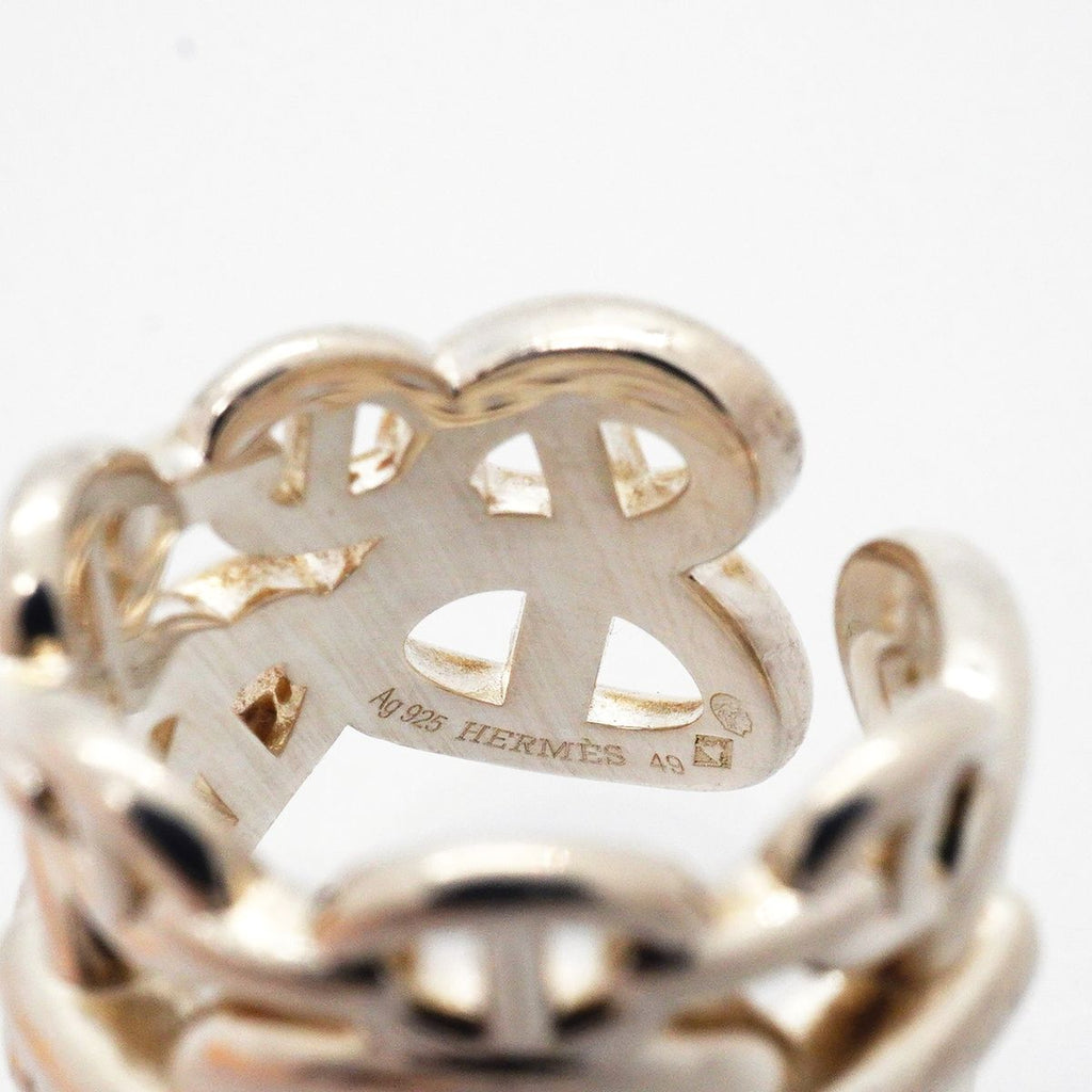 Hermes Ring Enchainee Chaine D'ancre 925 Sterling Silver — view 4