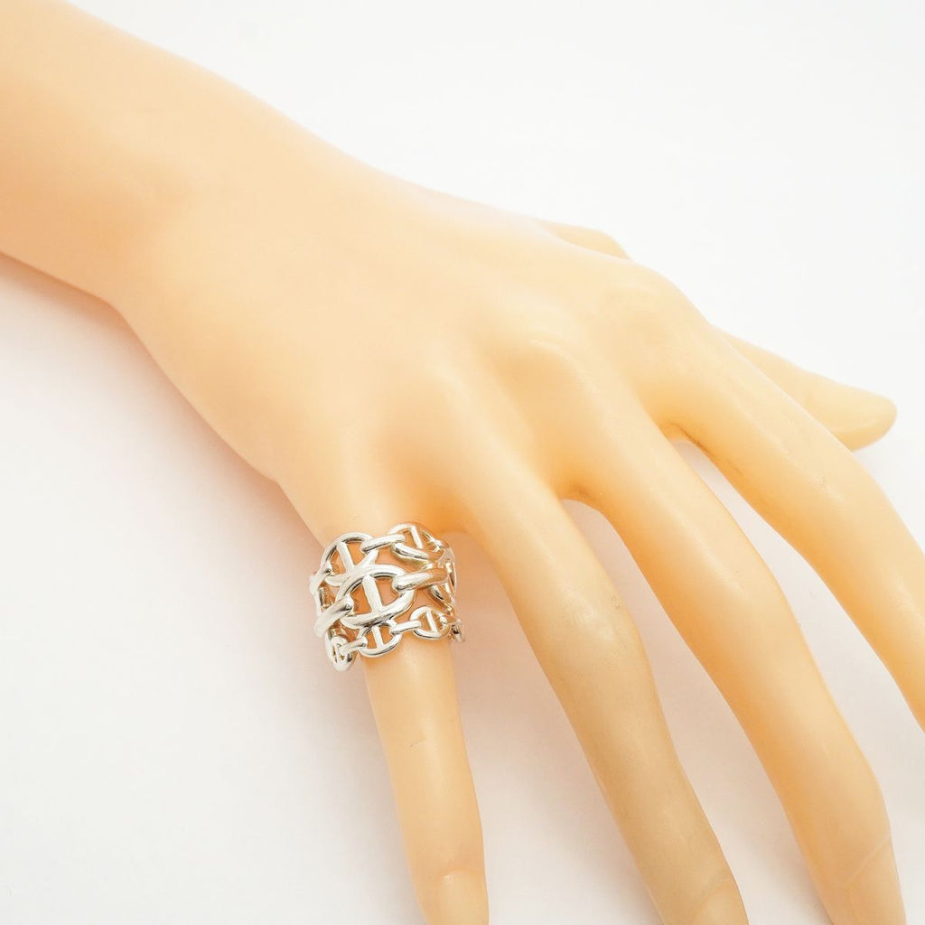 Hermes Ring Enchainee Chaine D'ancre 925 Sterling Silver — view 8