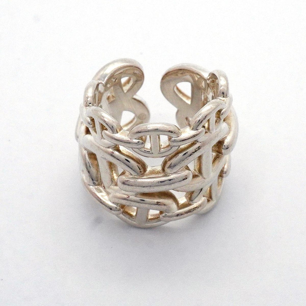 Hermes Ring Enchainee Chaine D'ancre 925 Sterling Silver — view 3