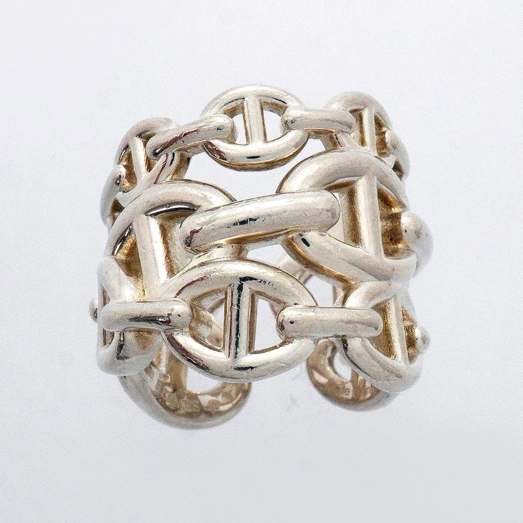Hermes Ring Enchainee Chaine D'ancre 925 Sterling Silver — view 2