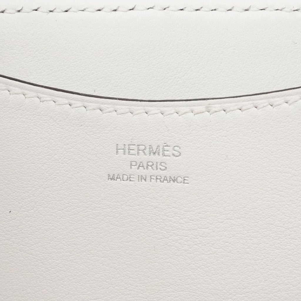 Hermes Handbag in the Loop 18 Toile H New White Silver — view 5
