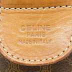 Celine Handbag Macadam Brown Gold — view 5