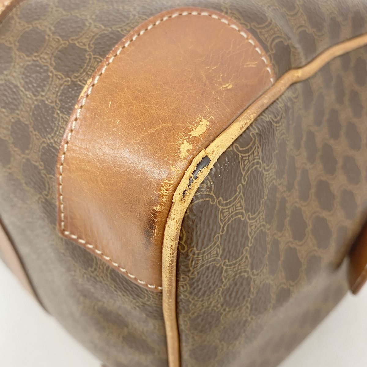 Celine Handbag Macadam Brown Gold — view 6