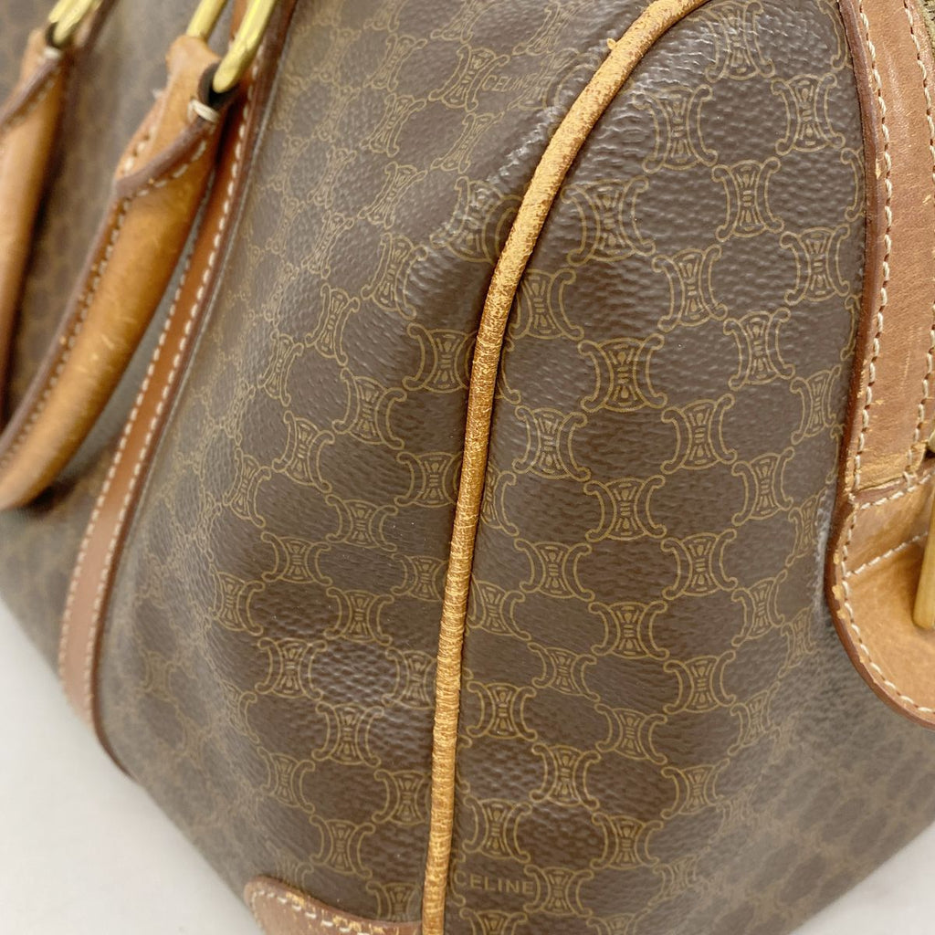 Celine Handbag Macadam Brown Gold — view 8