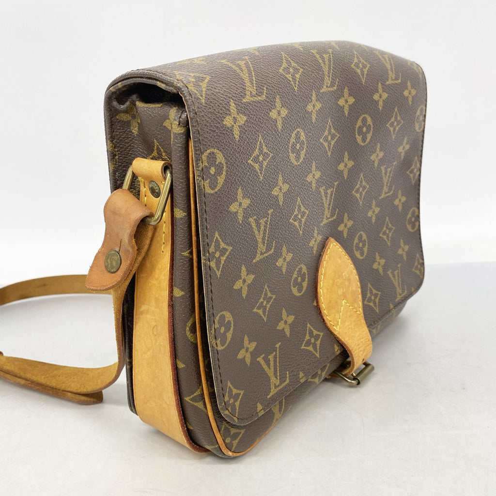 Louis Vuitton Shoulder Bag Monogram Cartouchiere GM Brown — view 2