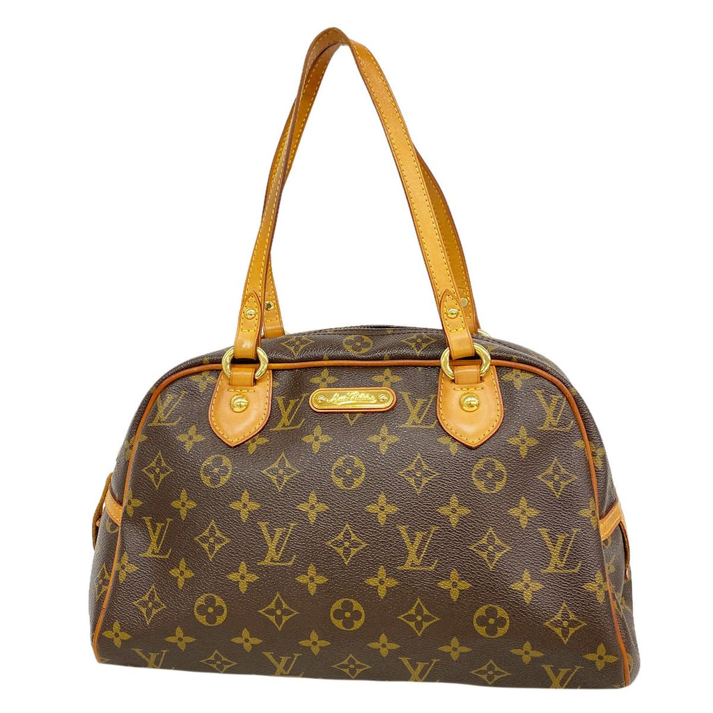 Louis Vuitton Shoulder Bag Monogram Montorgueil PM Brown
