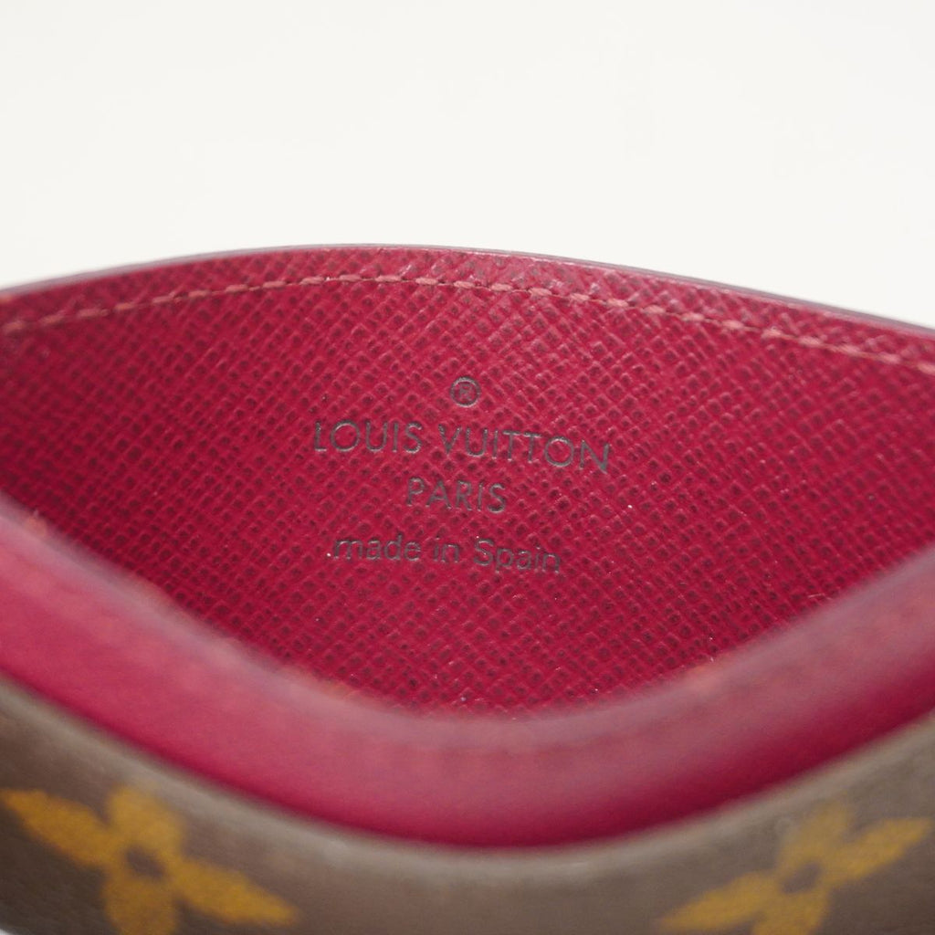 Louis Vuitton Card Case Monogram Porte Cartes Simple Fuchsia — view 5