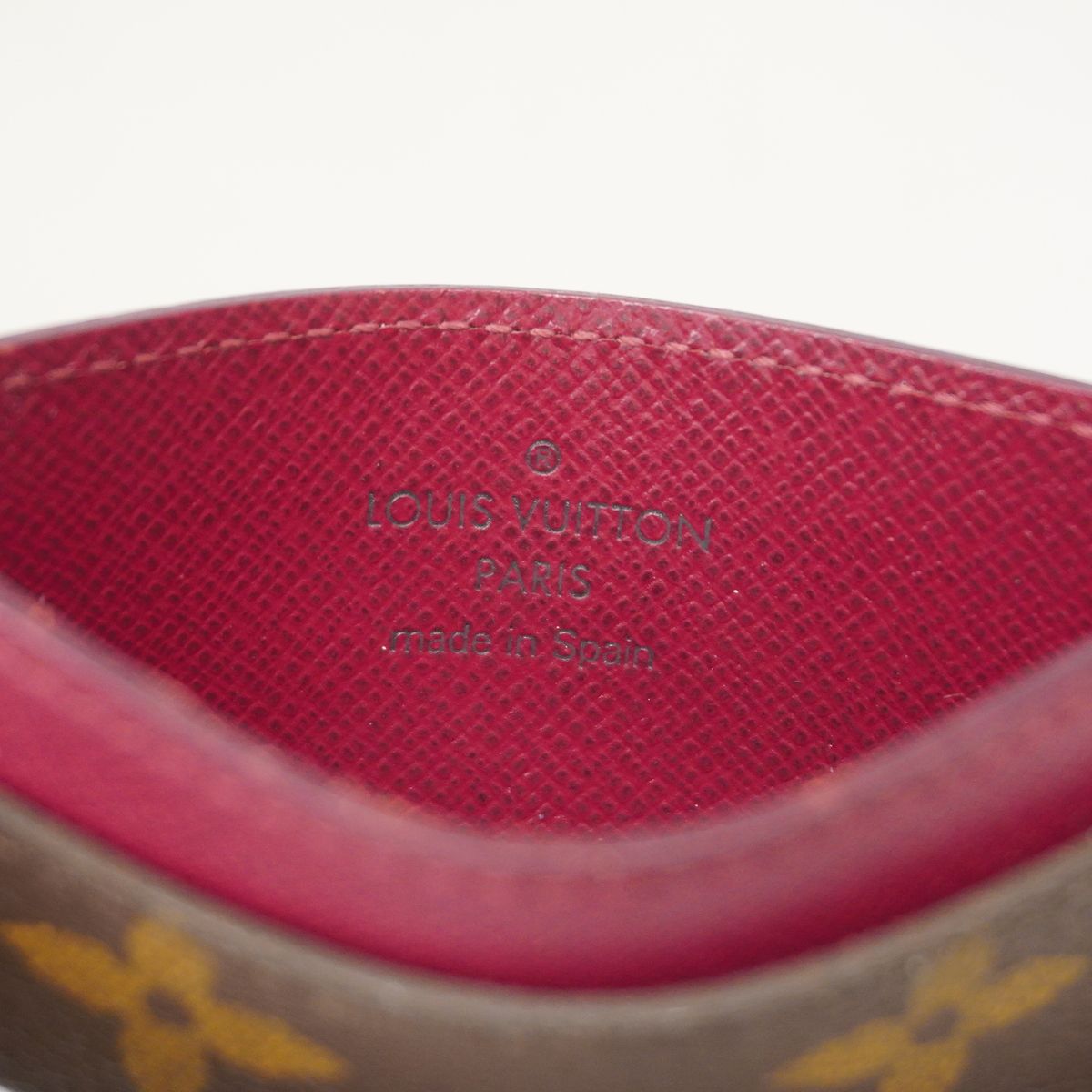 Louis Vuitton Card Case Monogram Porte Cartes Simple Fuchsia — view 5