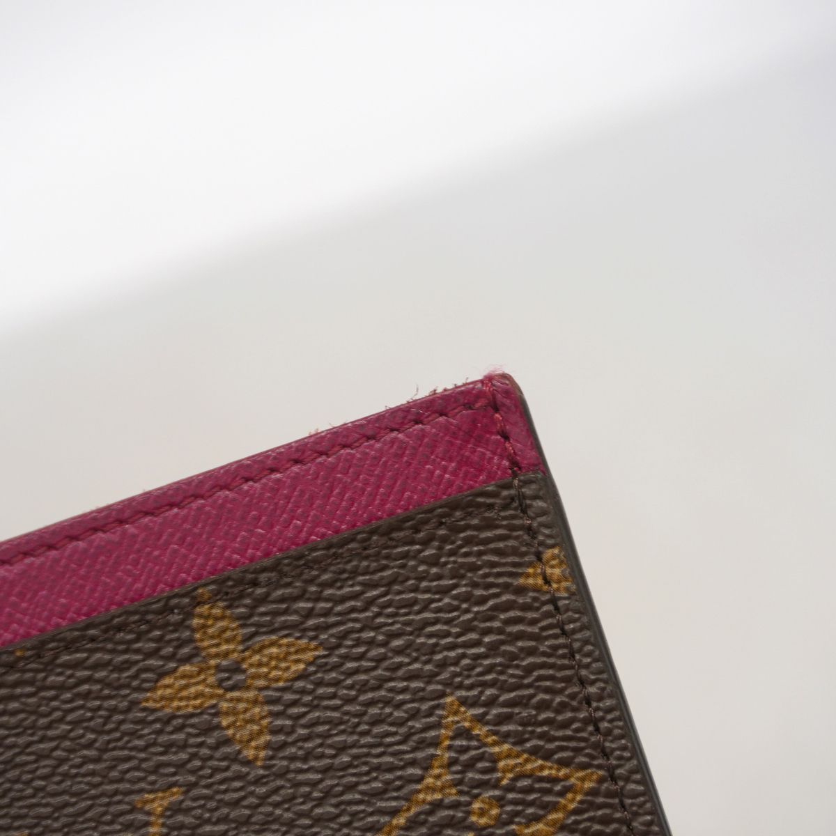 Louis Vuitton Card Case Monogram Porte Cartes Simple Fuchsia — view 7