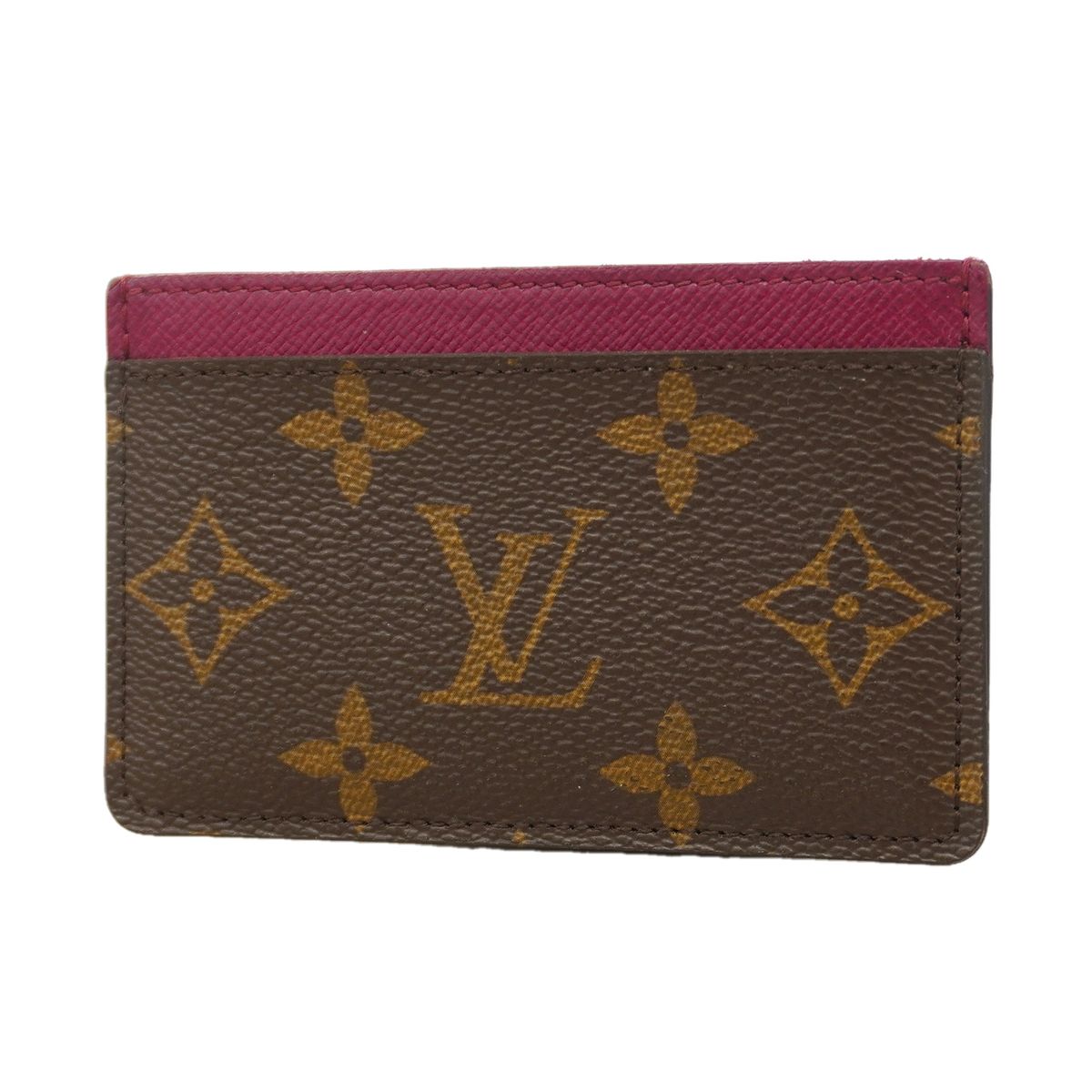 Louis Vuitton Card Case Monogram Porte Cartes Simple Fuchsia