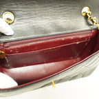 Chanel Shoulder Bag Diana Lambskin Black Gold — view 4